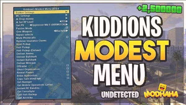 Kiddions Mod Menu 0_9_11 (GTA 5, update new version) Download