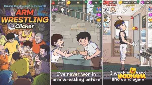 arm wrestling clicker mod apk free shopping