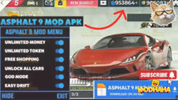 asphalt 9 mod apk an1